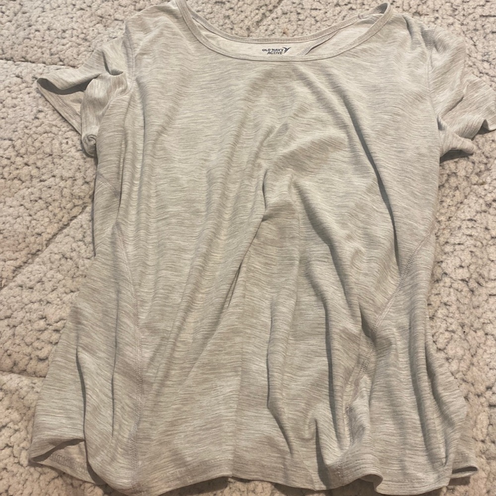 short sleeve gray top from Old Navy